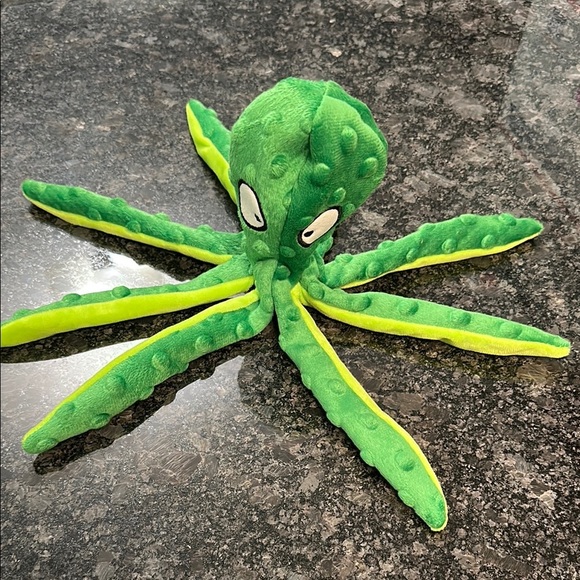 Green Octopus Dog Toy - Picture 4 of 10